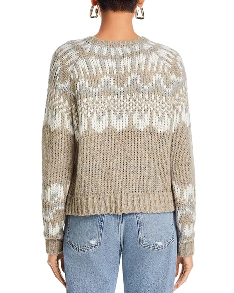 Sandstone Art Graphic Crewneck Sweater