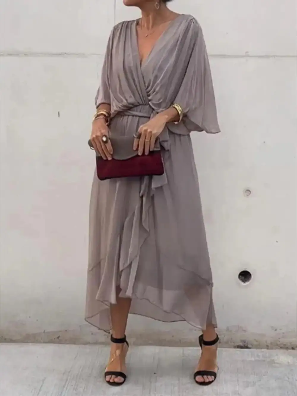 Easy Fit Midi Clean Line Dress