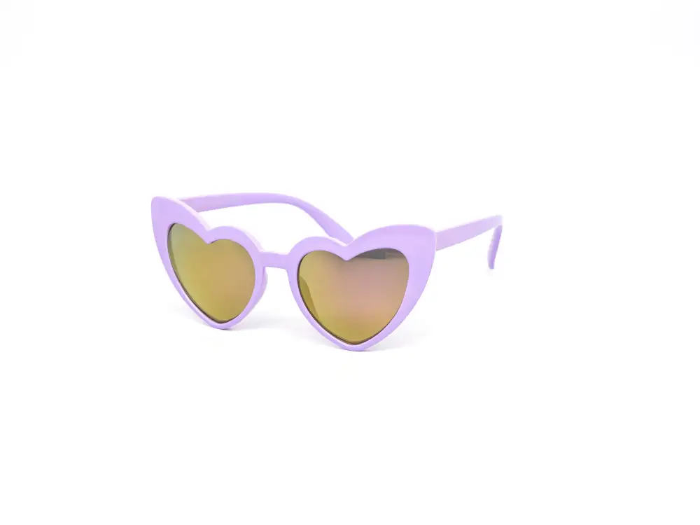 12-Pack Kids Heart Color Mirror Sunglasses