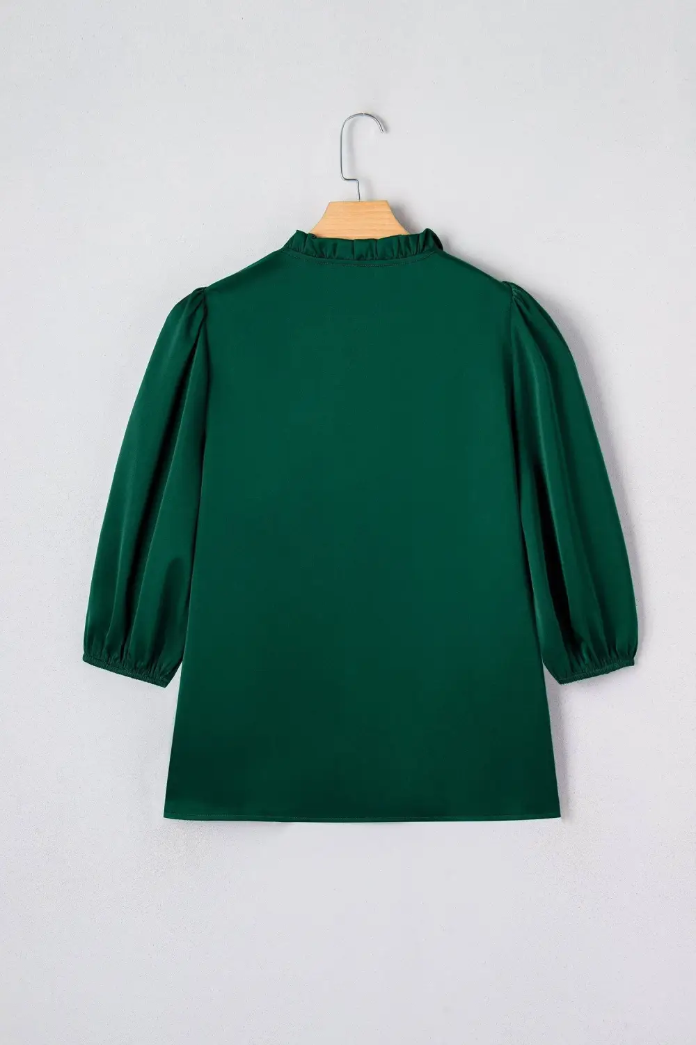 Frilled Bow Detail V-Neck Blouse