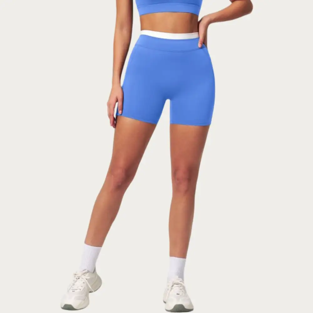 Easygoing High-Waist Stretch Biker Shorts