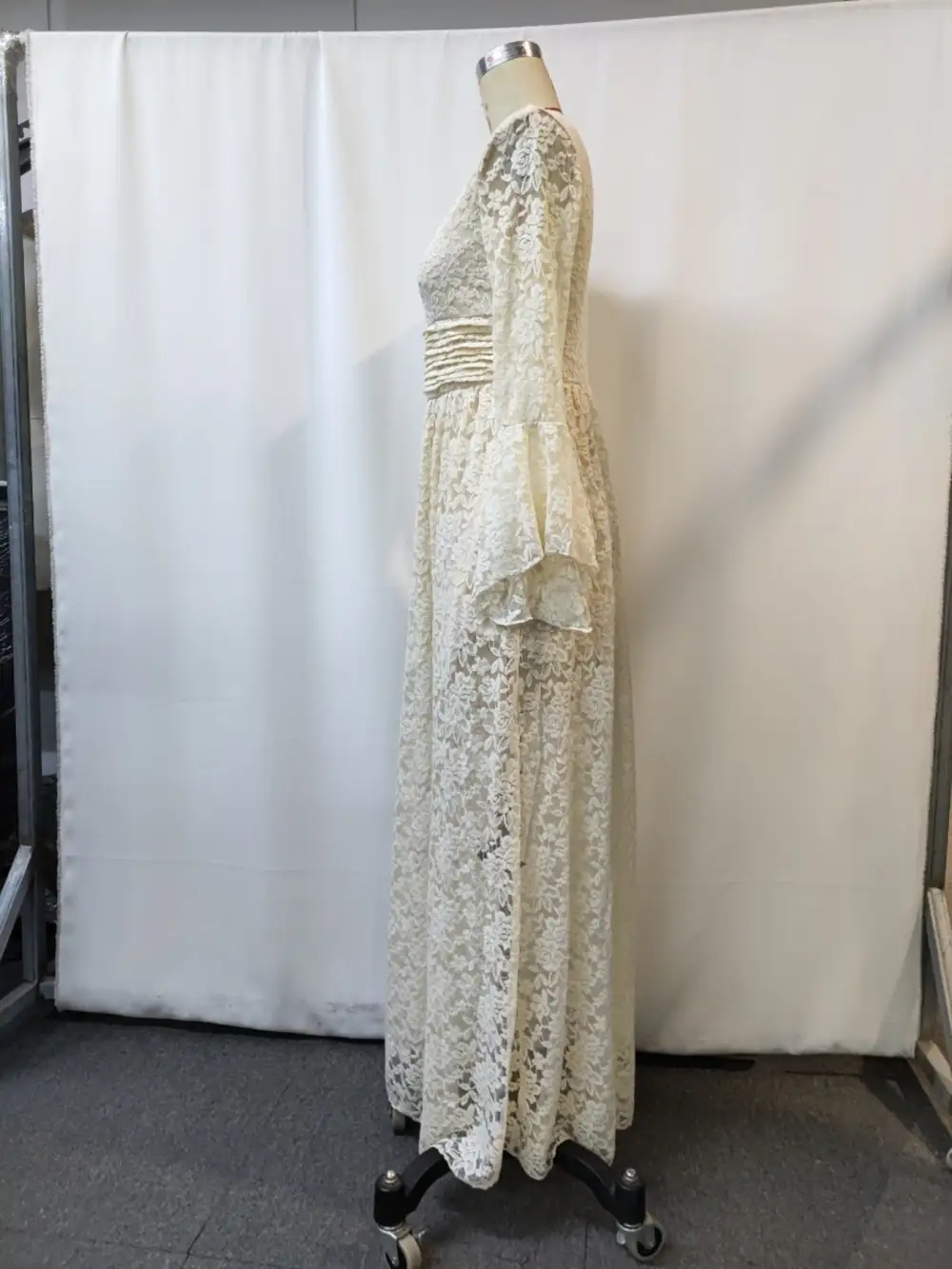 Lace V Neck Maxi Dress
