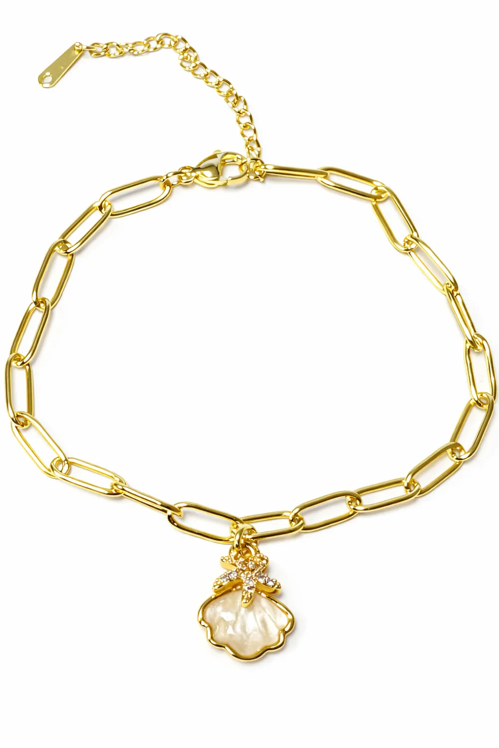 Refined Seashell Mother Of Pearl Anklet