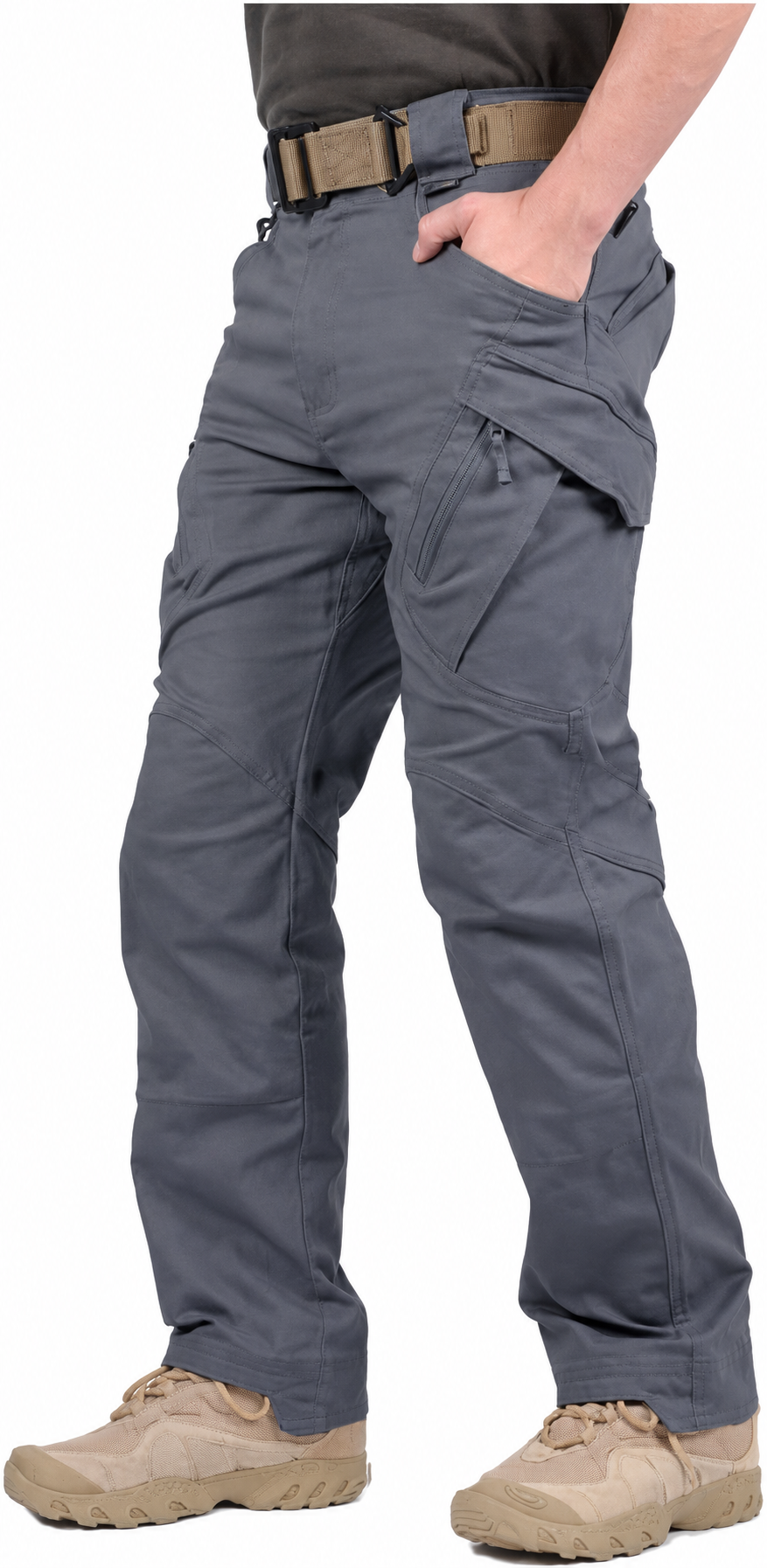 Men’s Hiking Tactical Pants Lightweight Cotton Outdoor Military Combat Cargo Trousers
