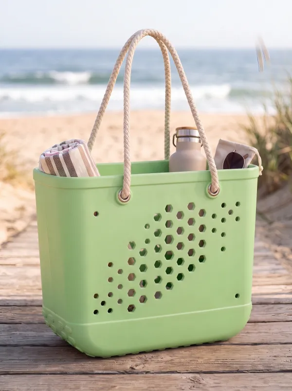 Surfside Retreat Perforated Beach Tote
