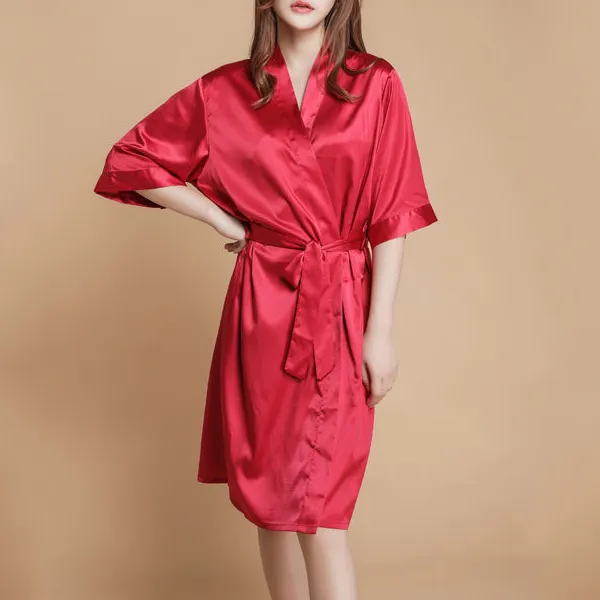 Satin Tie Robe