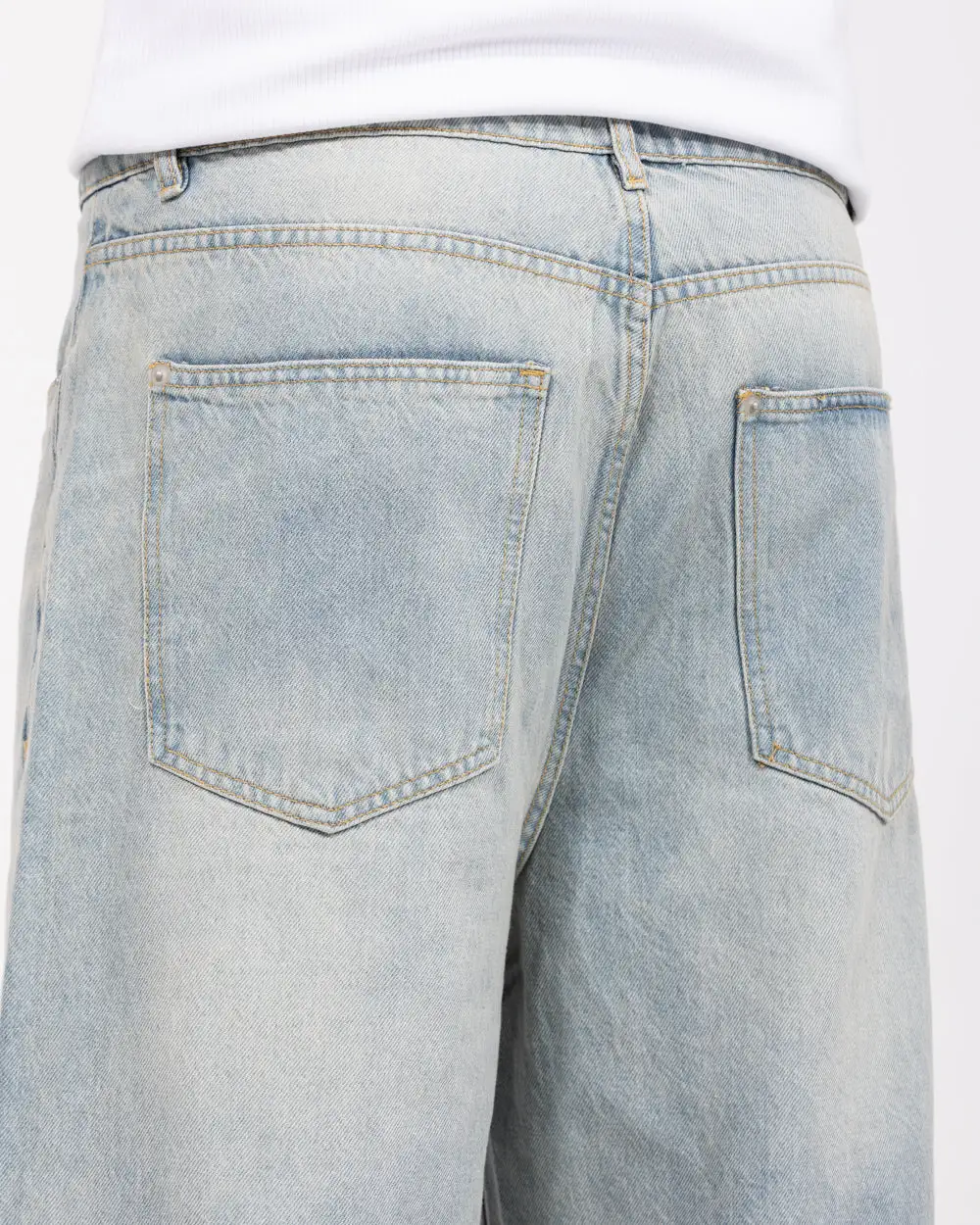 Refined Relaxed Denim Shorts