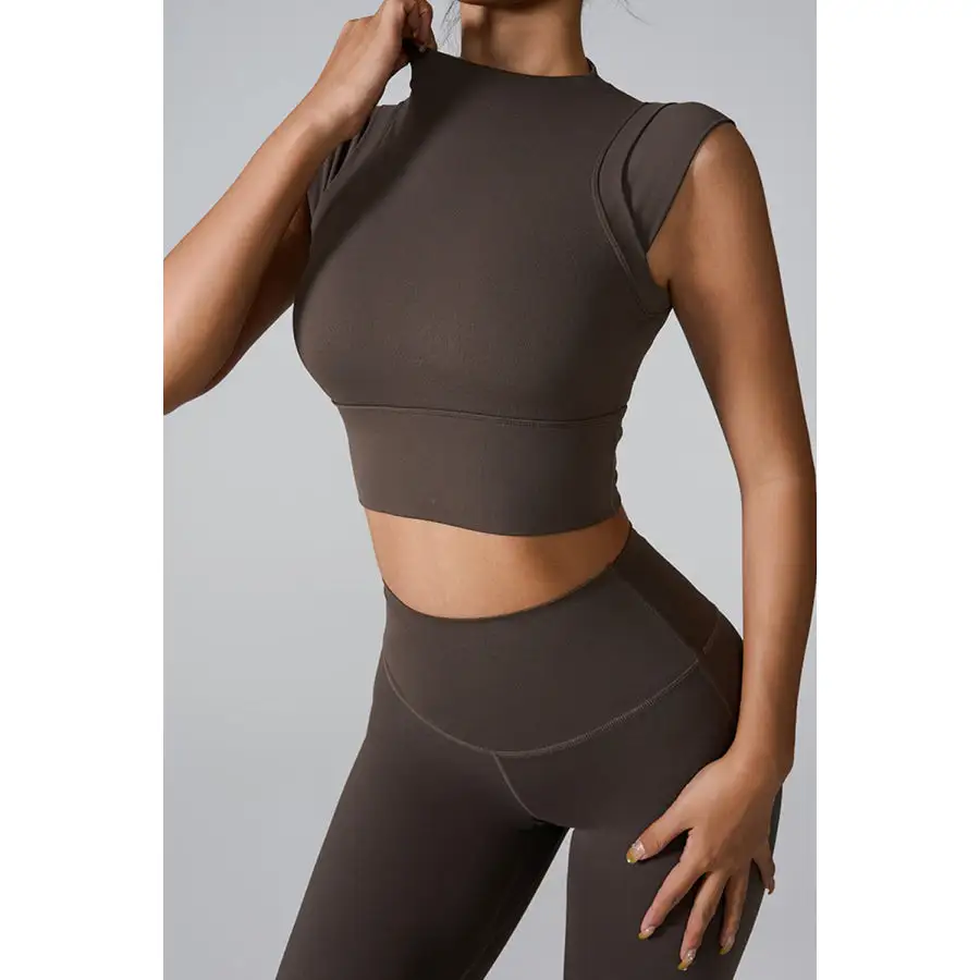 Mock Neck Active Tank