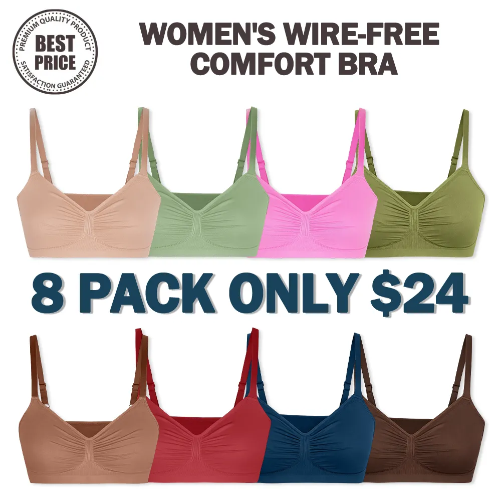 🔥Last Day💥Women's Wire-free Comfort Bra🔥8-Pack Only $24