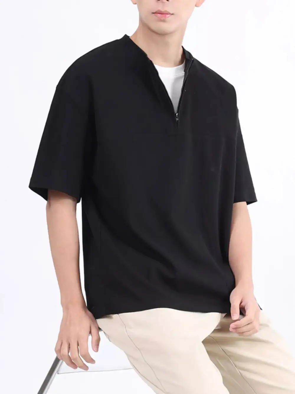 Modern Men's Half Sleeve Top