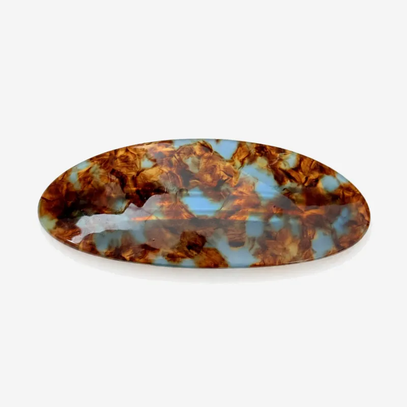 Marbled Oval Barrette Hair Clip