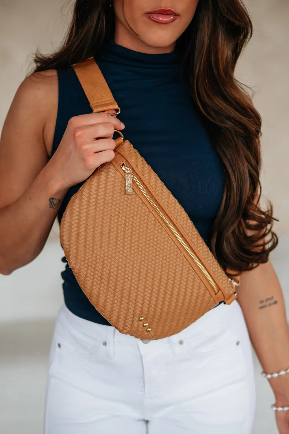 Woven Adjustable Strap Bum Bag