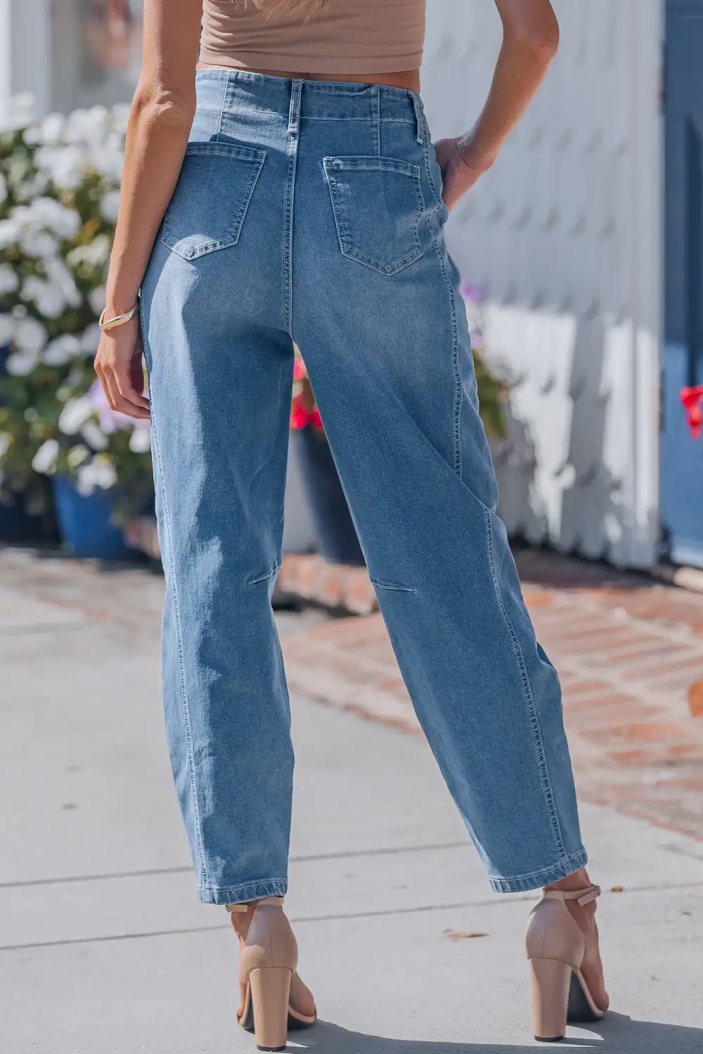 Scalloped Relaxed Everyday Jeans