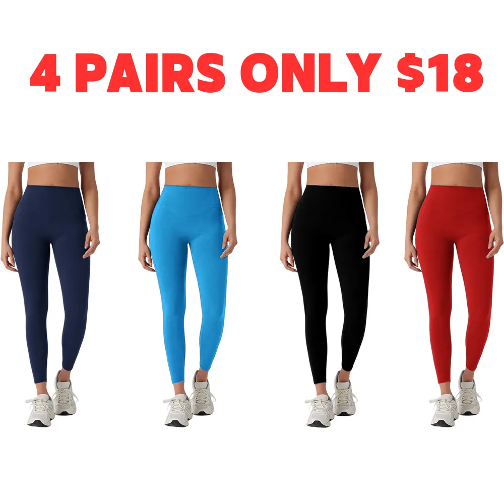 Women's UltraSculpt SoCinched High Waisted Tummy Control Butt Lifting Ruched Side Pocket Shaping Yoga Leggings