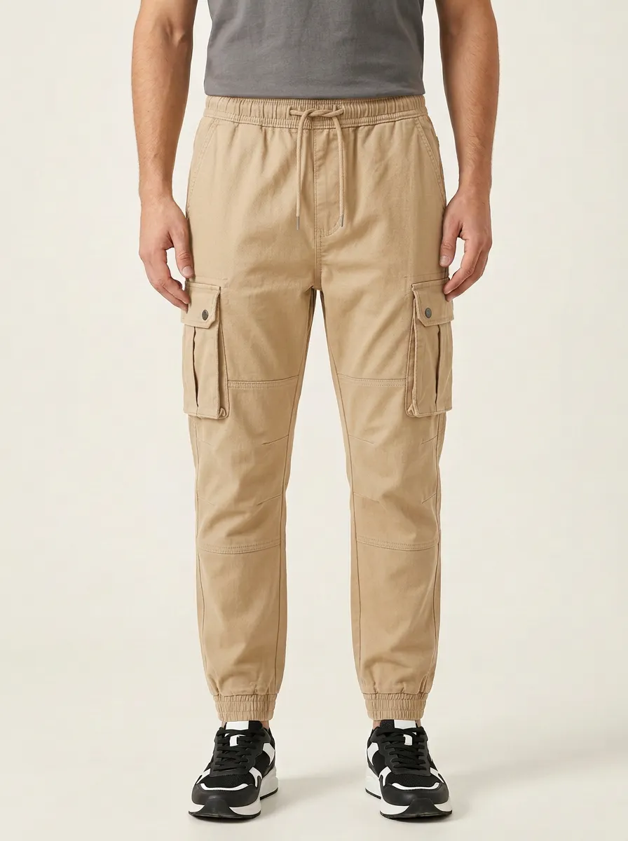 Active Multi-Pocket Printed Men's Cargo Pants