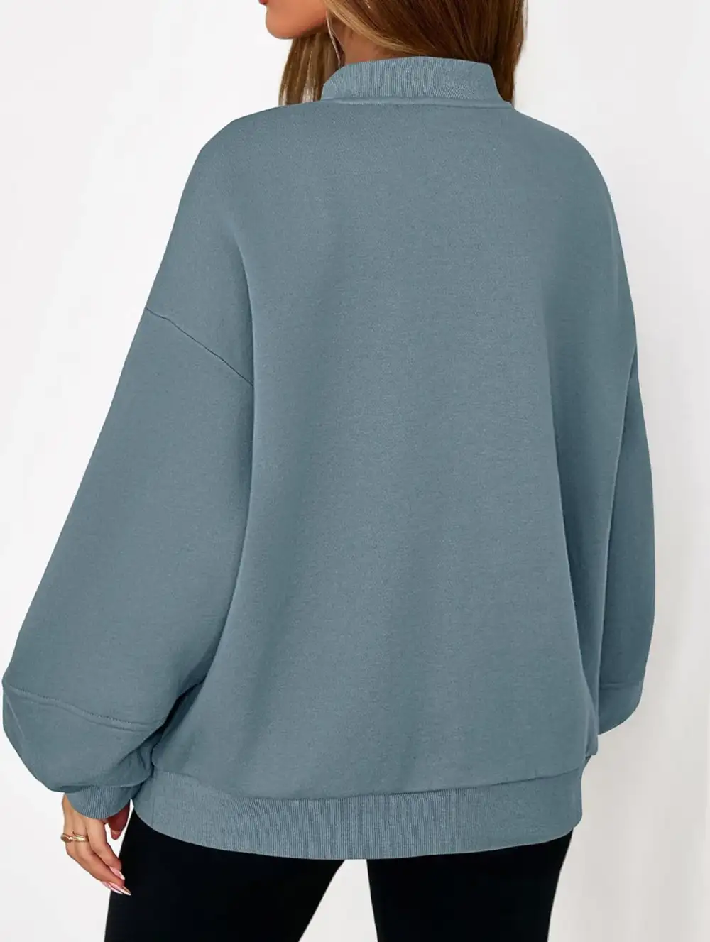 Textured Detail Zip-Up Sweatshirt Jacket