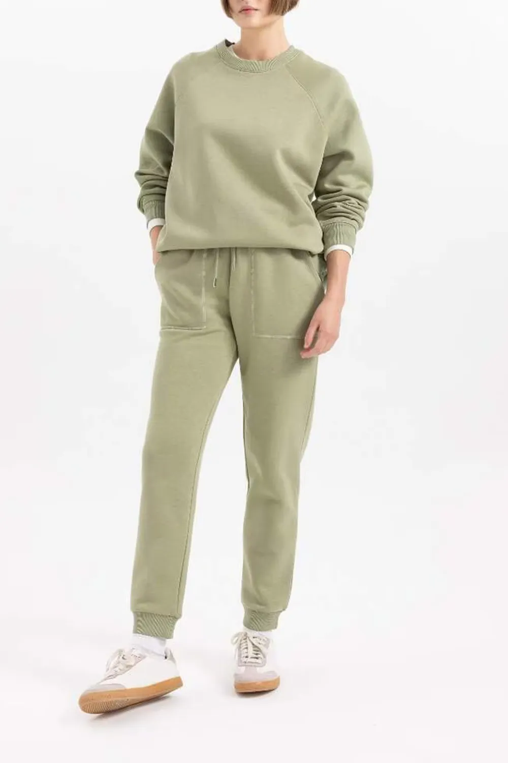 Thick Sweatshirt Fabric Trousers