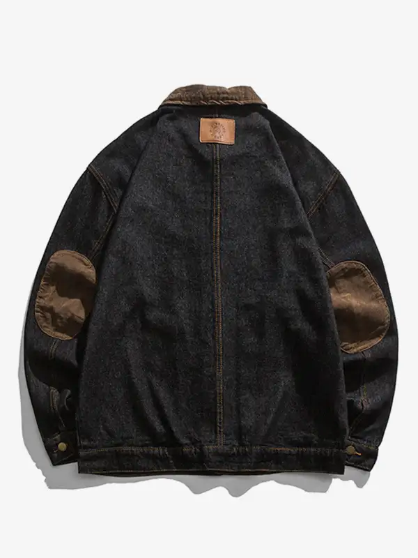 Men's Denim Corduroy Casual Jacket