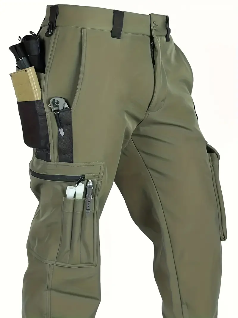 Multi Functional Fockets Slim Fit Outdoor Straight Tube Waterproof Work Pants