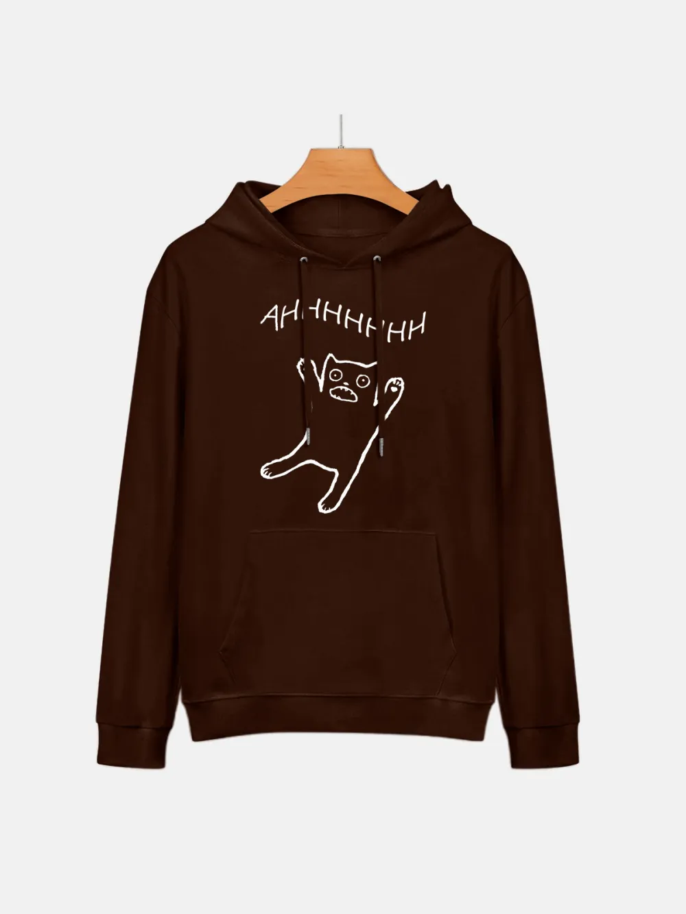 Jumping Kitten Pattern Hoodie