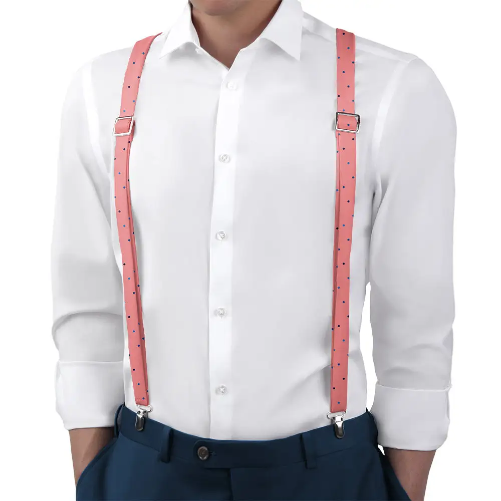 Balanced Versatile Color Dots Pattern Suspenders