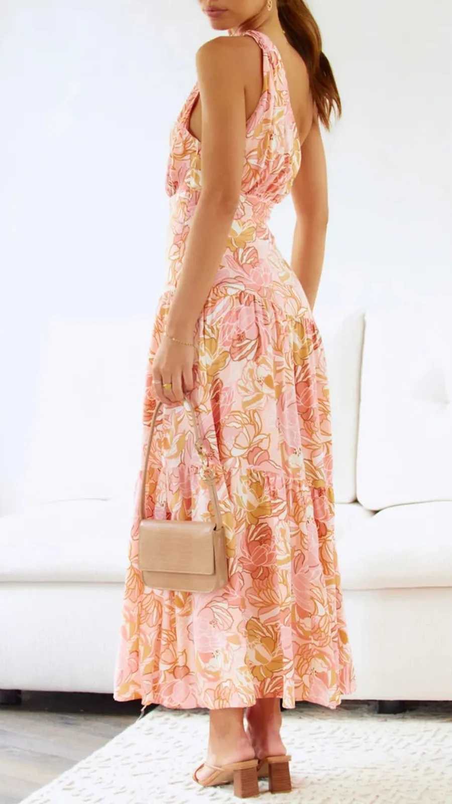 Knot Detail In Shoulder Strap Dress