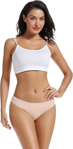 Women's Solid Color Drop Waist Thong, Soft Comfy Breathable Panty for Daily Wear, Women's Underwear for All Seasons