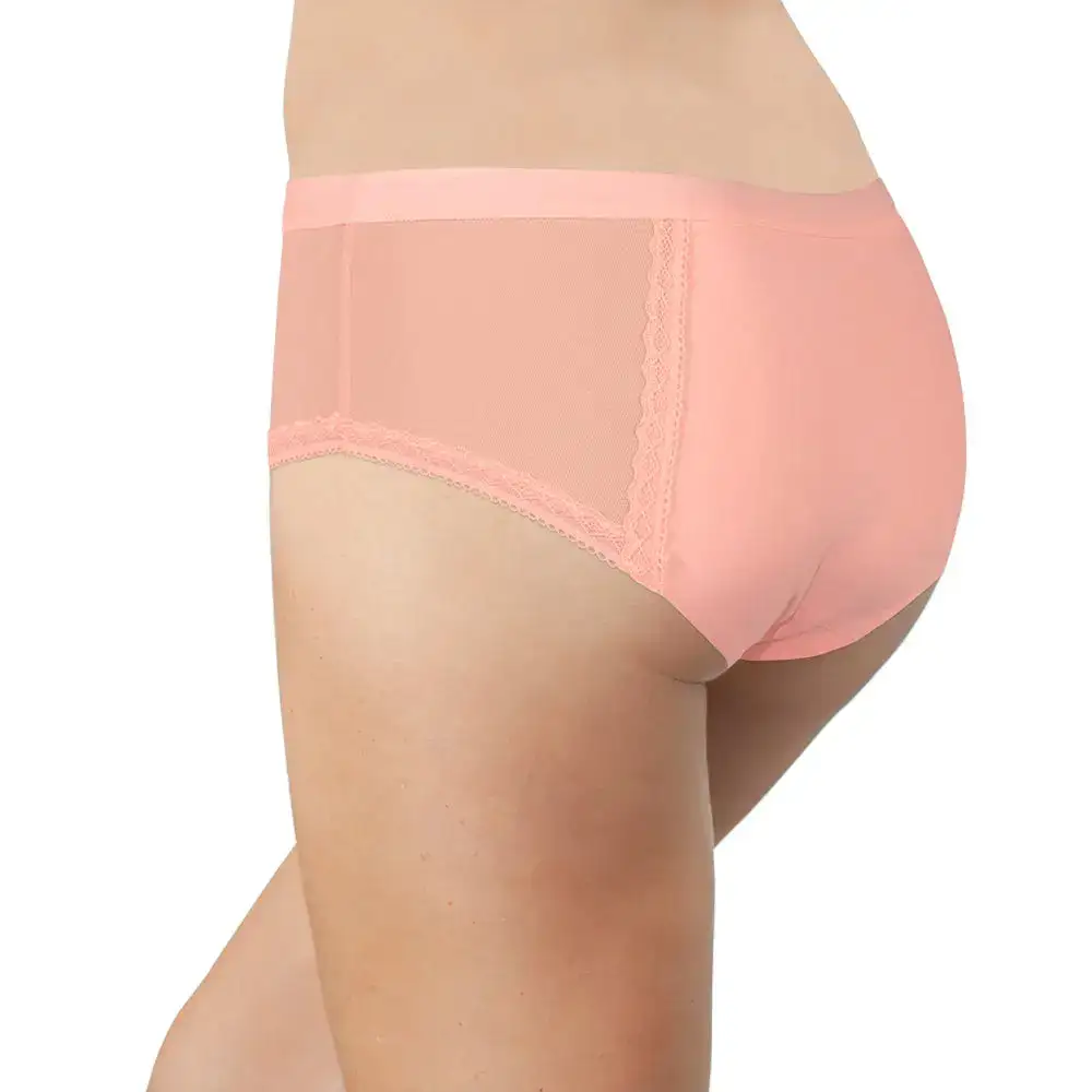 Full-Coverage Laser-Cut Lace Hipster Panty