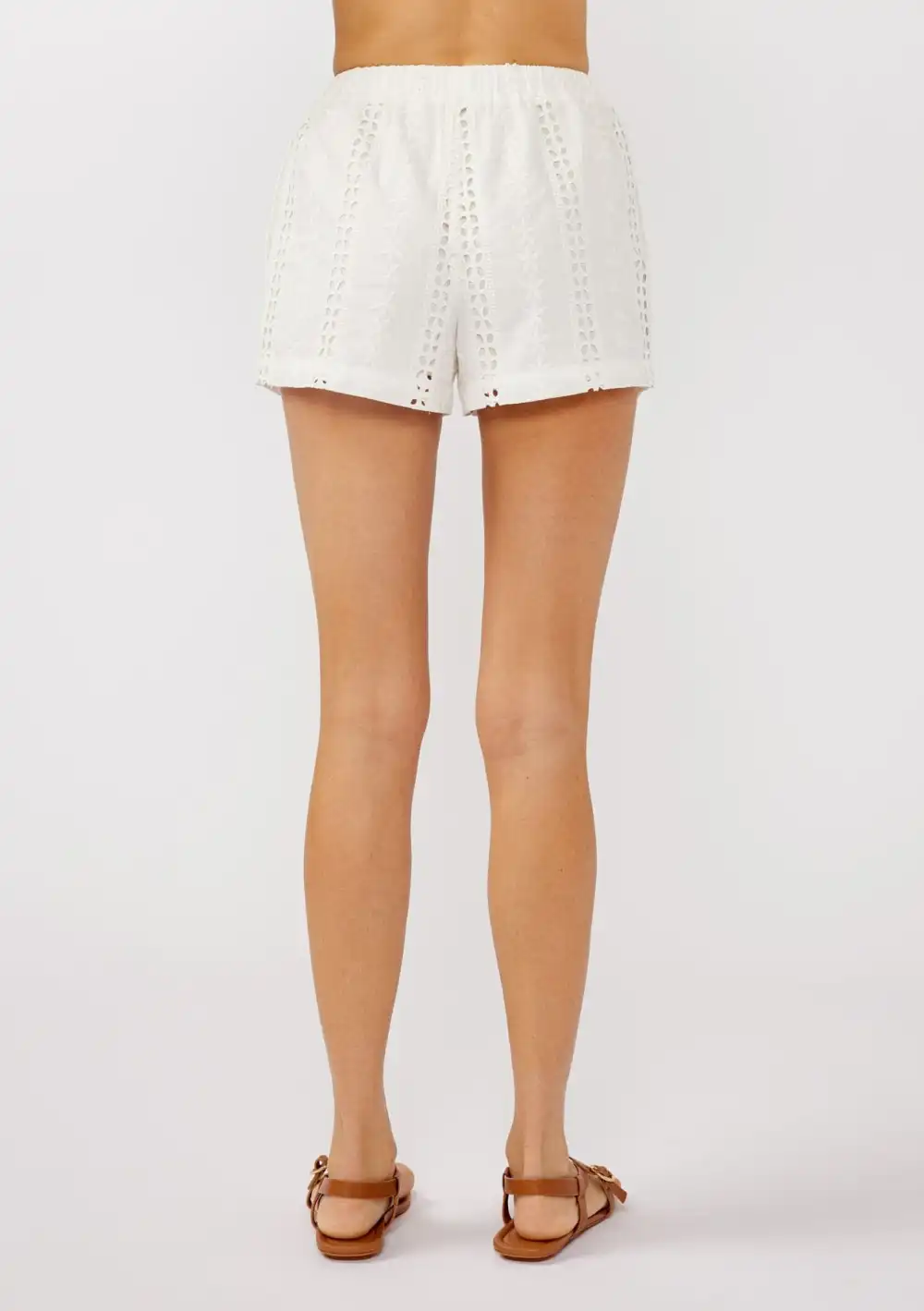 Eyelet Elasticated Waist Shorts