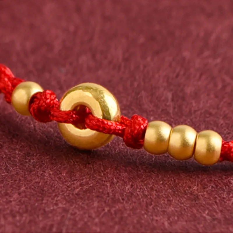 Small Buckle Design Handmade Braided Rope Bracelet Anklet
