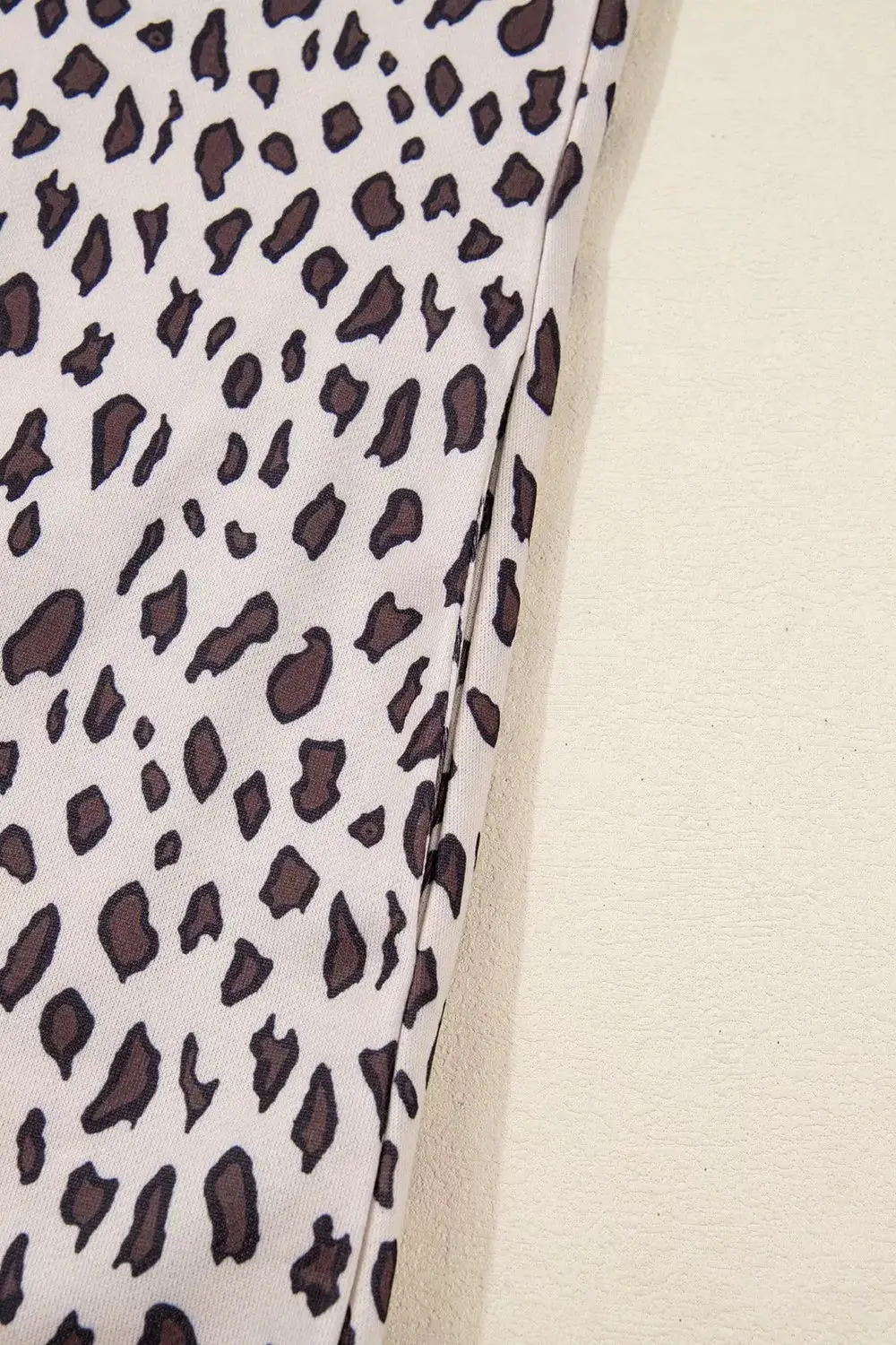 Animal Print Patchwork Zip Front Mini Dress