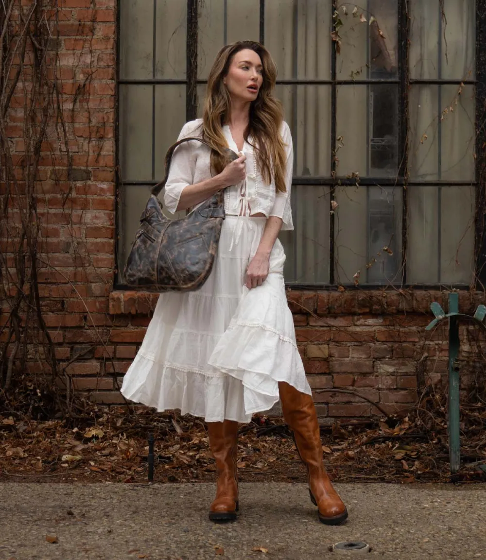 Side-Zip Lace-Up Distressed Everyday Boots