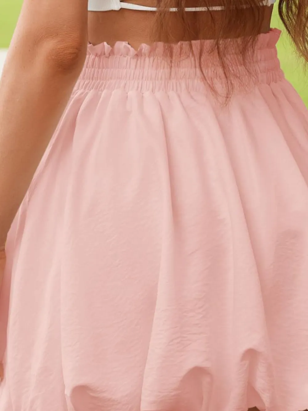 Balanced Smocked Frill Skirt