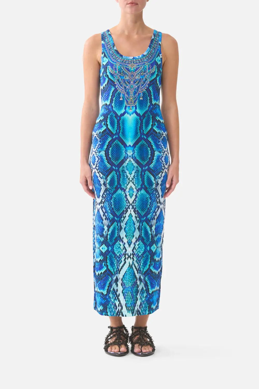 Jersey Scoop Neck Tank Dress