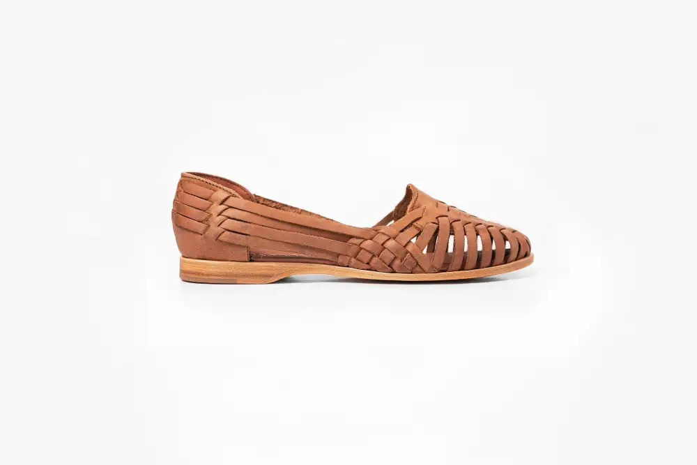 Woven Leather Woven Huarache Sandals
