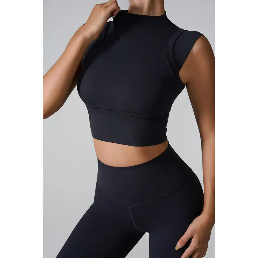 Mock Neck Active Tank