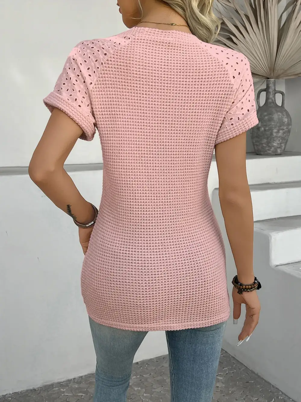 Tailored Short-Sleeve Knit T-Shirt