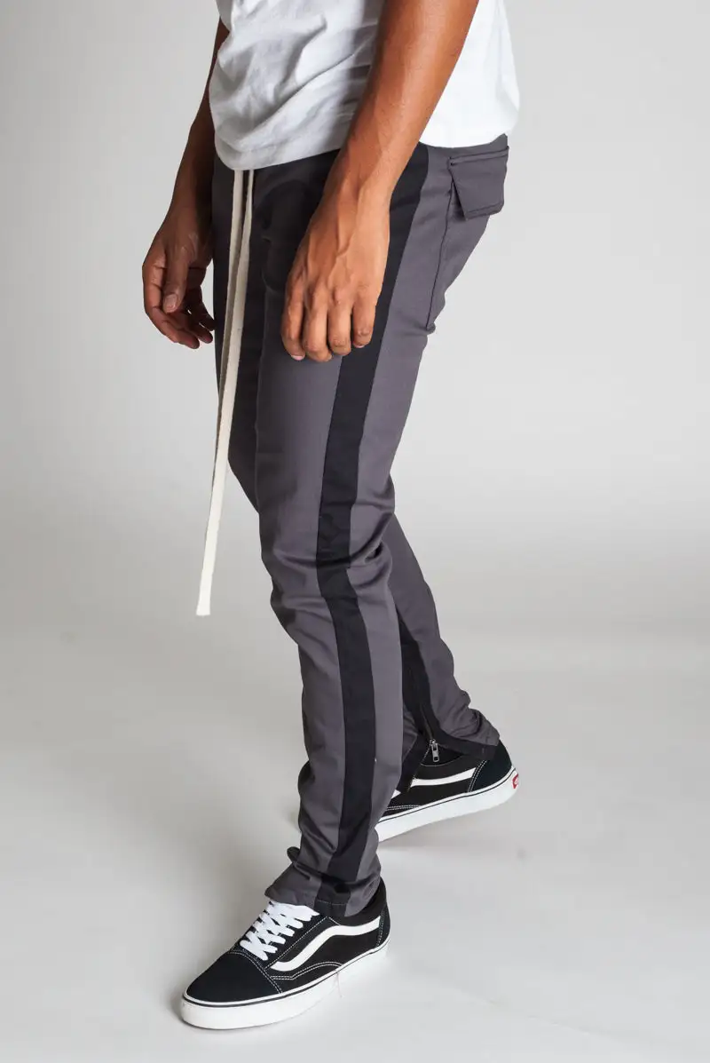 Men's Modern Skinny Raw Hem Track Pants