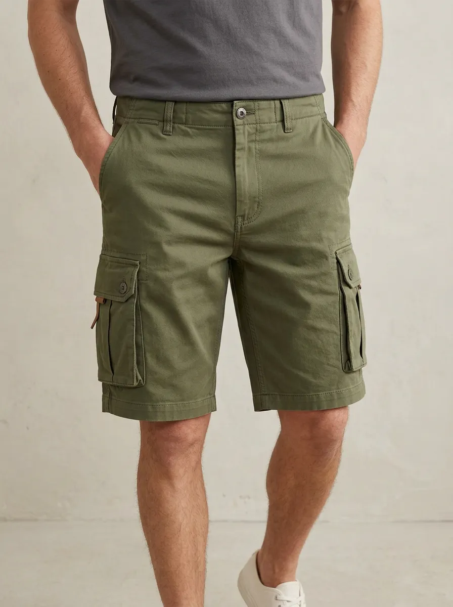 Men's Durable Multi Pocket Cargo Shorts