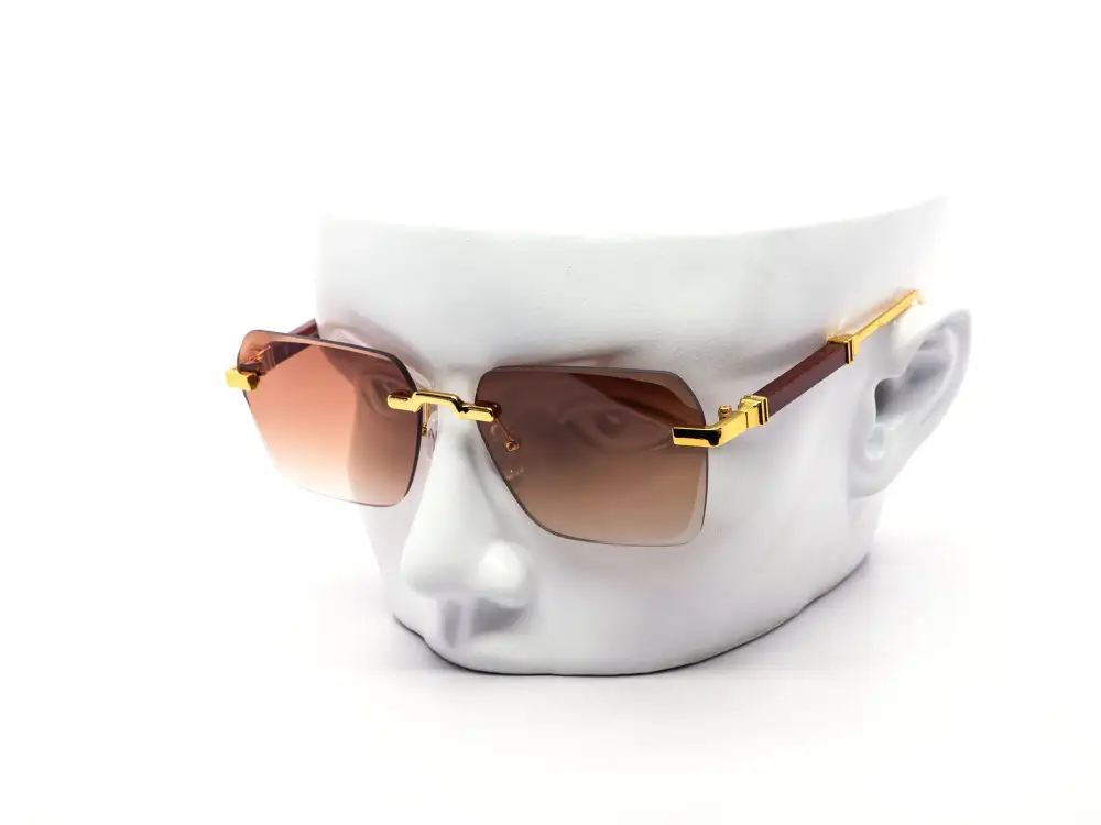 12-Pack Minimalist Rimless Metal Gradient Sunglasses