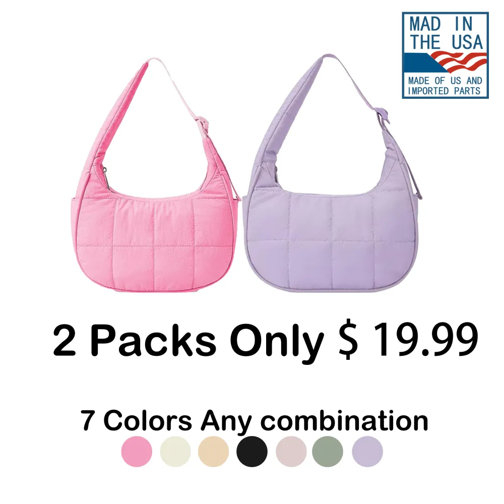 🛍️ Clearance Sale — 40% OFF! | Women's Solid Color Quilted Shoulder Bag – Fashionable Large Capacity Underarm Bag for Daily Use