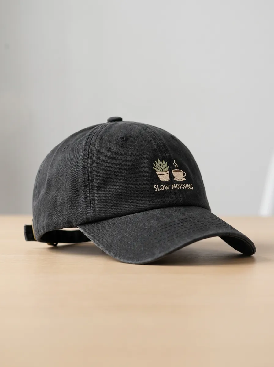 Classic Coffee-Lover Slow-Morning Printed Unisex Baseball Cap