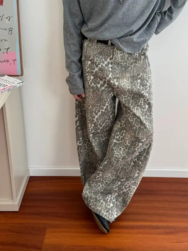 Patterned Regular Fit Jeans