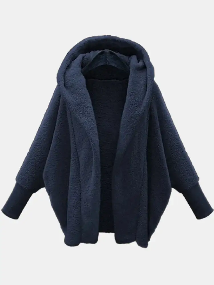 Open-Front Fisherman Knit Coat