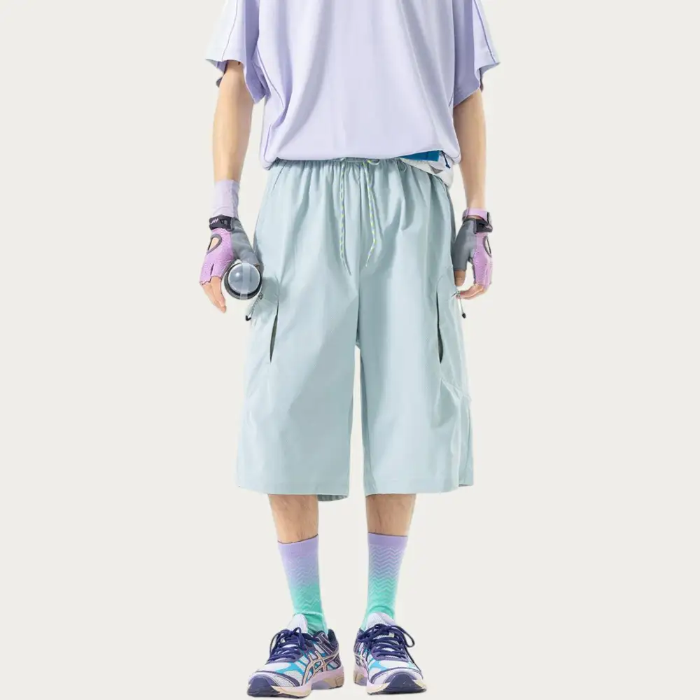 Refined Drawstring Pocketed Lightweight Men's Athletic Shorts