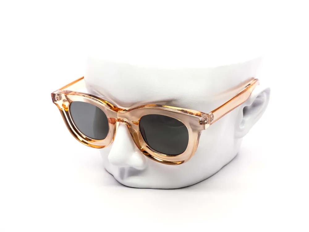 12-Pack Retro Round Translucent Sunglasses