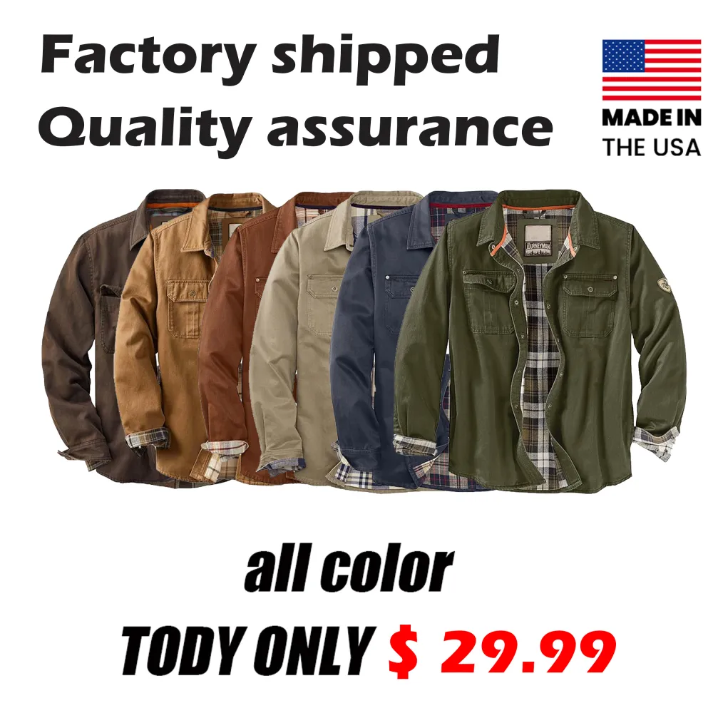 🧥 Whitetails Men's Flannel Lined Shirt Jacket – Rugged Warmth Meets Timeless Style. ⚡ Limited-Time Offer – 50% OFF