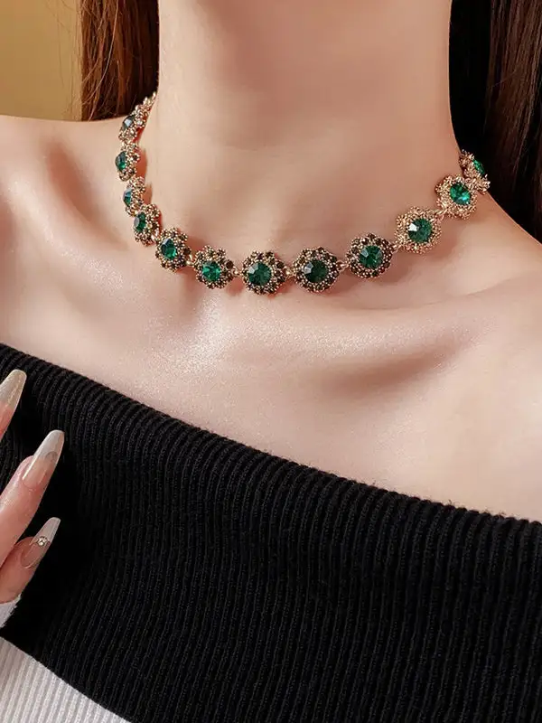 Chain Geometric Alloy Vintage Necklace