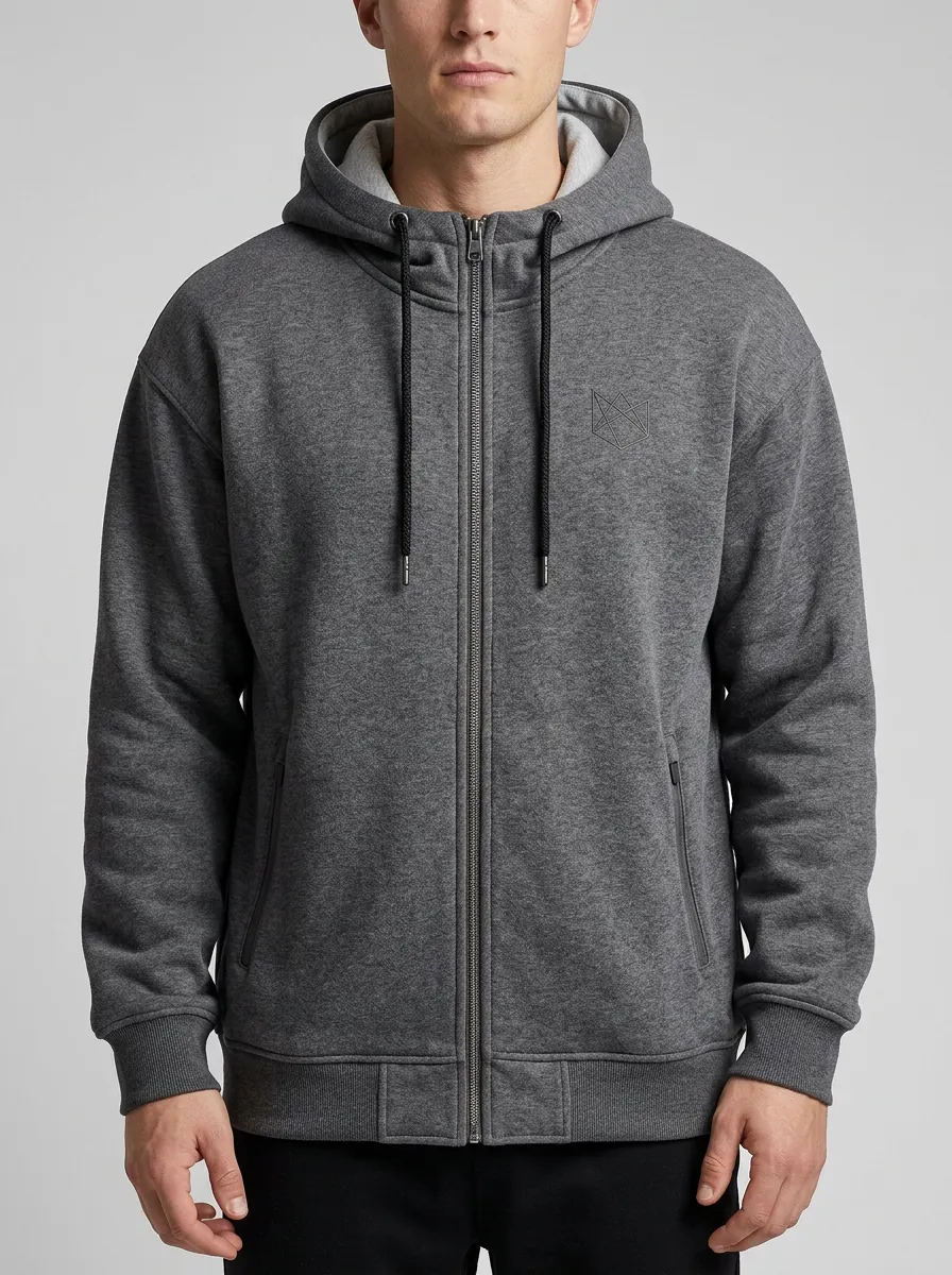Casual Geometric Zip-Up Sport Look Men's Sport Jacket