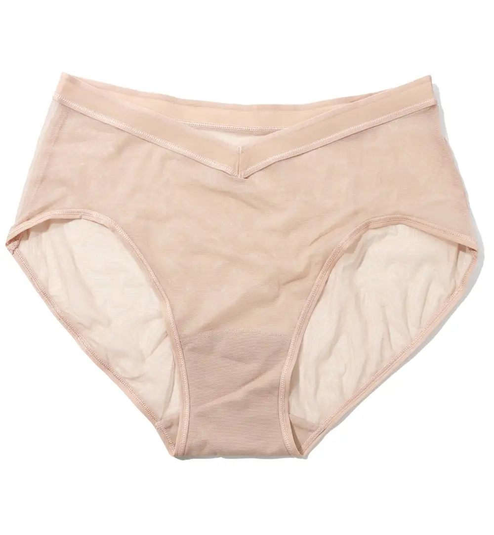Classic High-Waist Mesh French Brief Panty